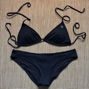 Blumarine Black Triangle Bikini Set Swimwear